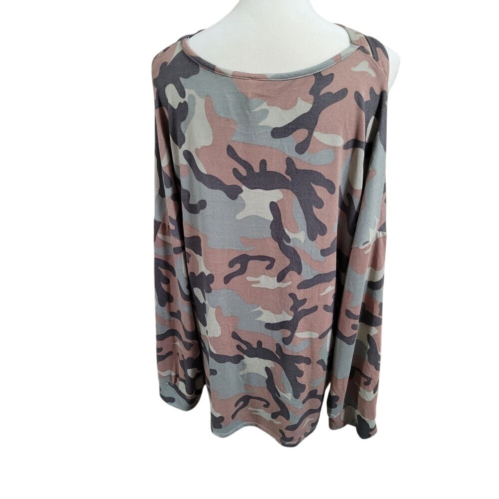 Cute Camo Print Casual Dress Military Style Grunge . Template  Neck. Made in USA